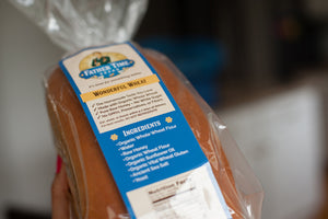 Fresh, organic bread loaf