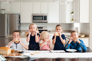 Kids love meals with fresh organic bread