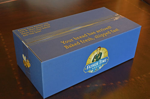 Freshly sliced organic bread